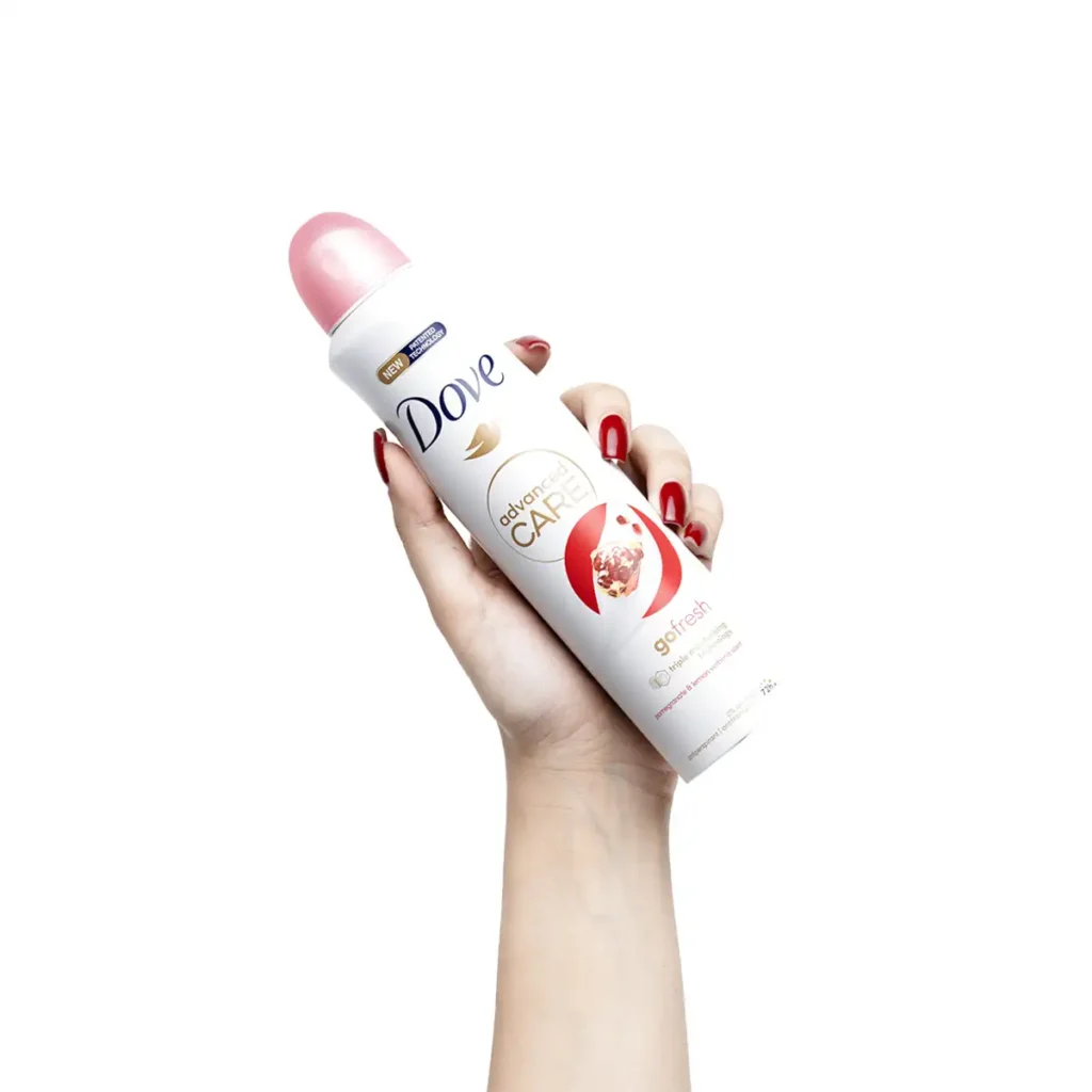 اسپری ضد تعریق زنانه داو Advanced Care Go Fresh انار و لیمو وربنا